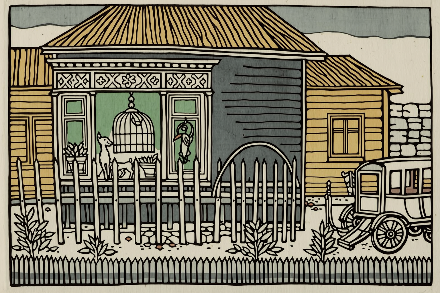 The Window With The Parrot