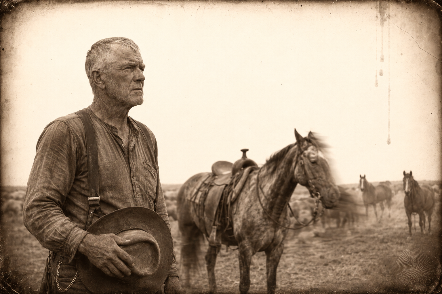 The third day passes without Gus returning and Call, alone at the horse herd before sunrise, begins to be uneasy.