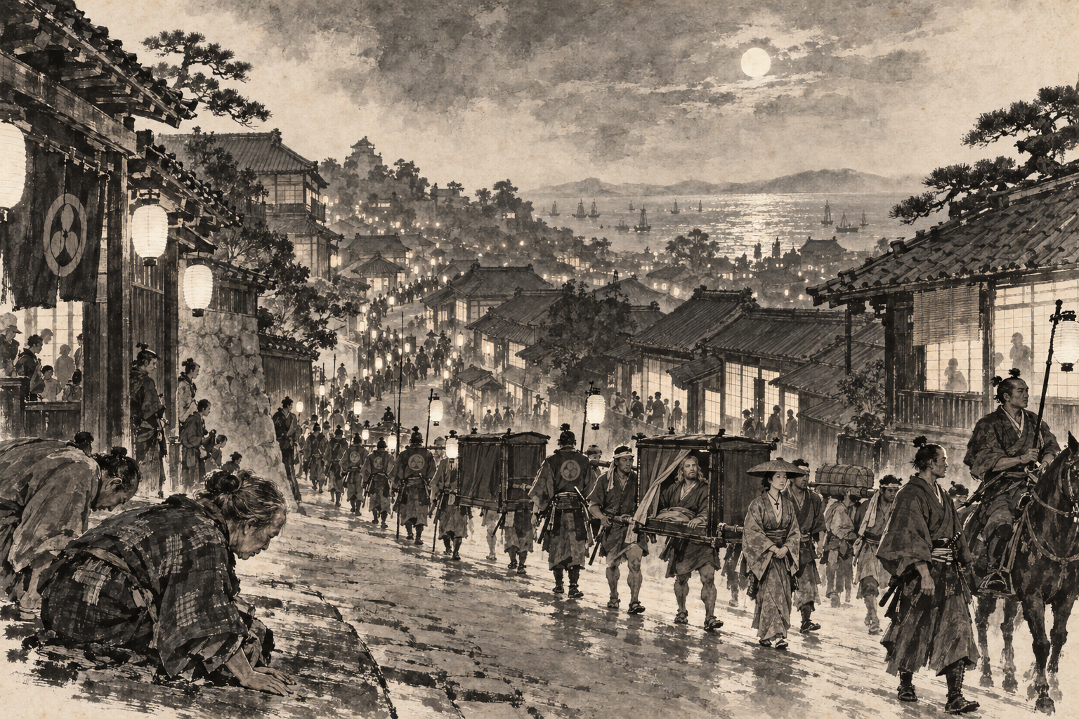 Osaka by lantern light