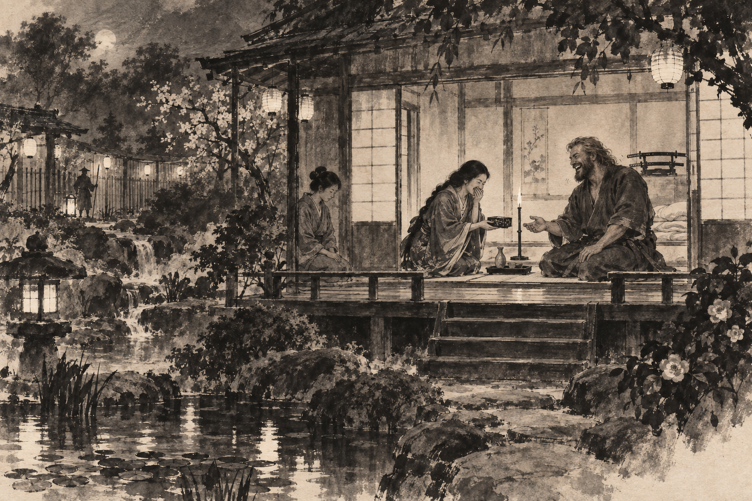 Laughter at the Inn of the Camellias