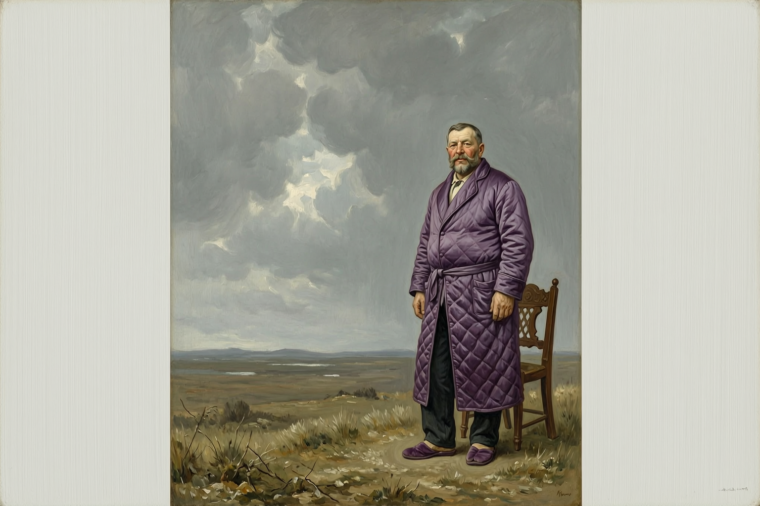 General Betrishchev In Purple Satin