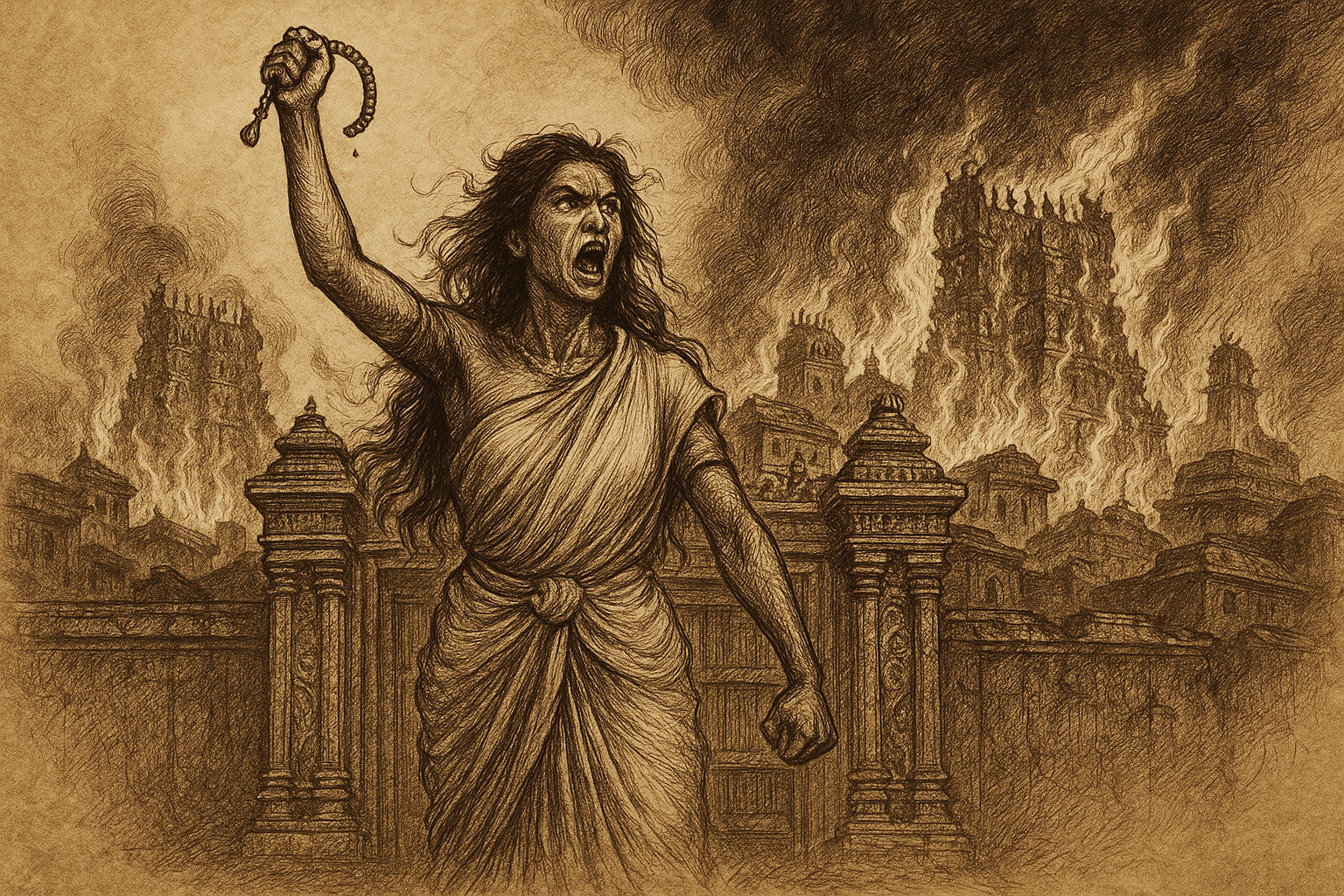 The Woman Who Burned a City With Her Breast — Silappadikaram