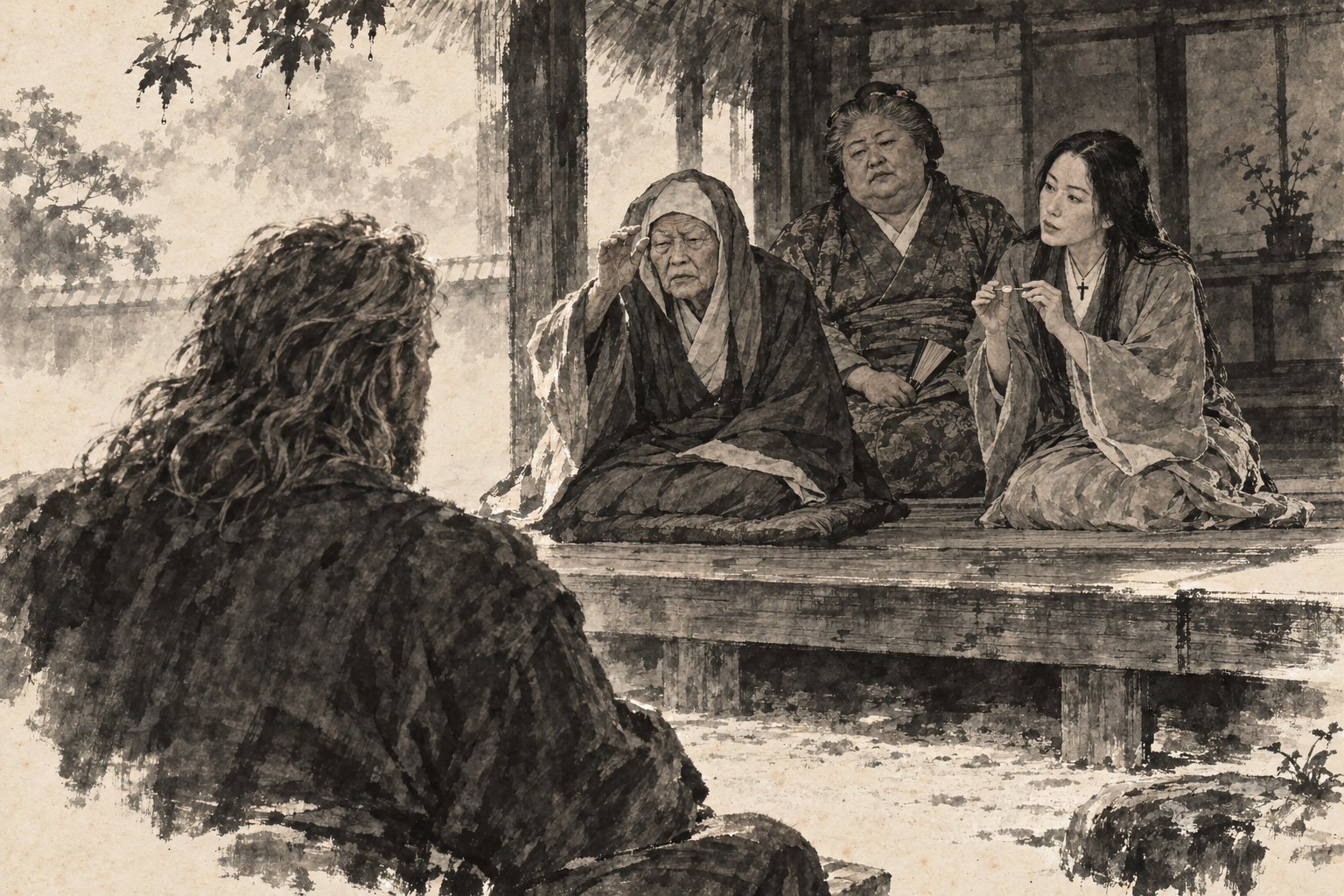 Yodoko squints at the barbarian