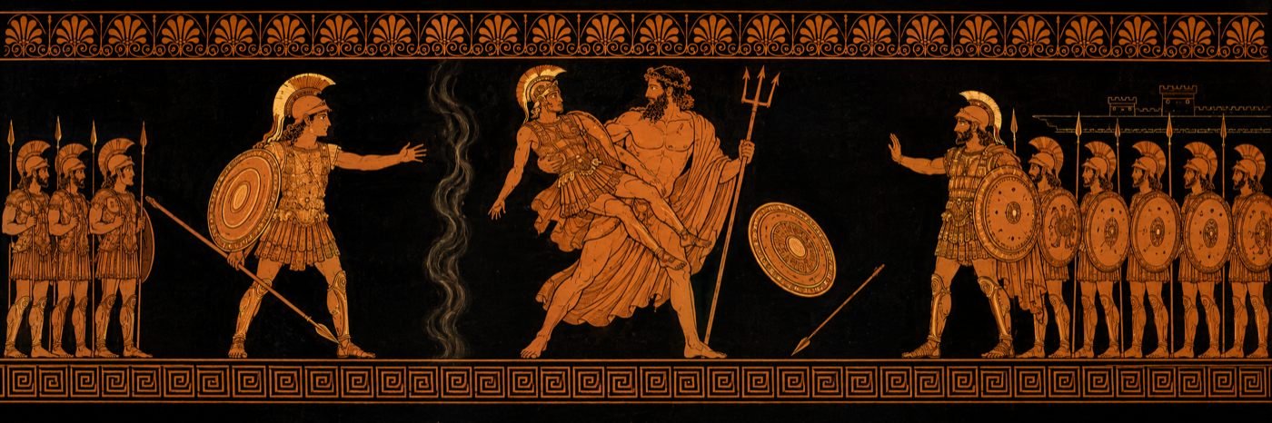 Iliad, Book 20 — The Theomachy: Gods Take the Field
