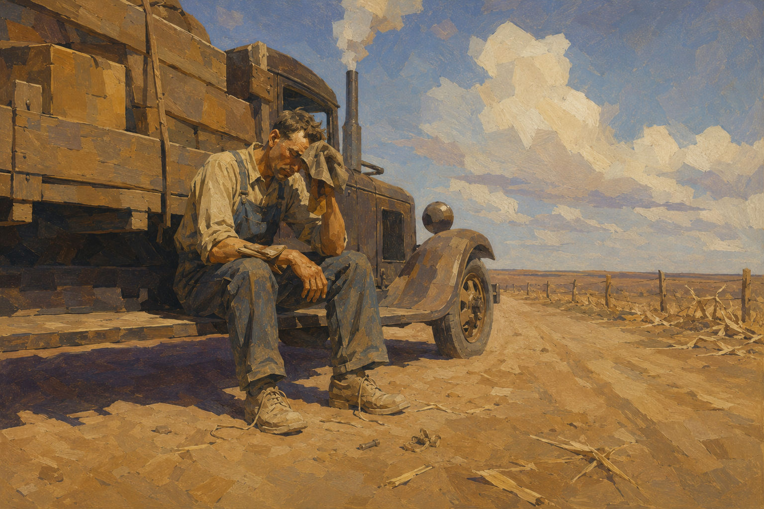 Waiting on the running board