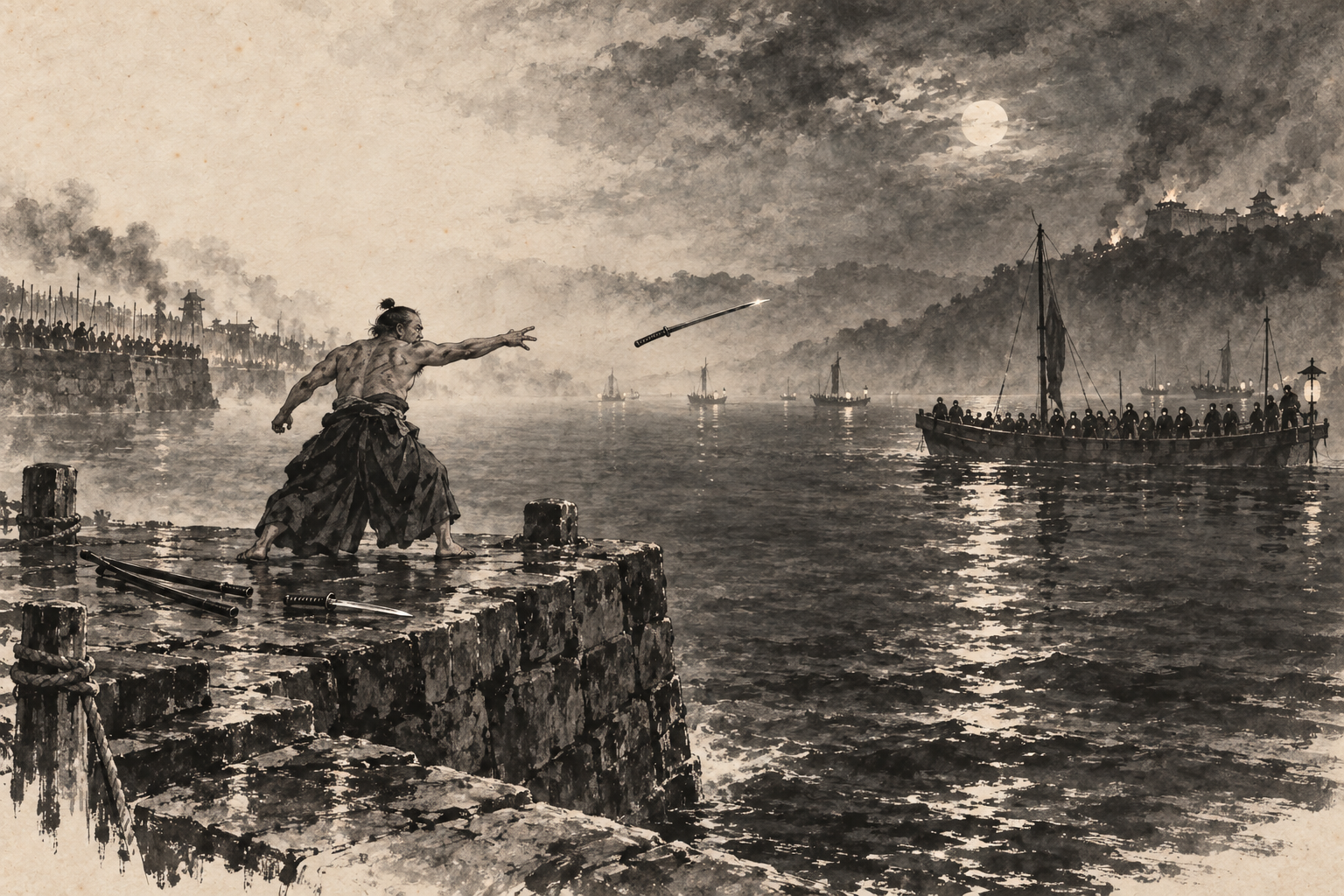 The killing sword thrown into the deep