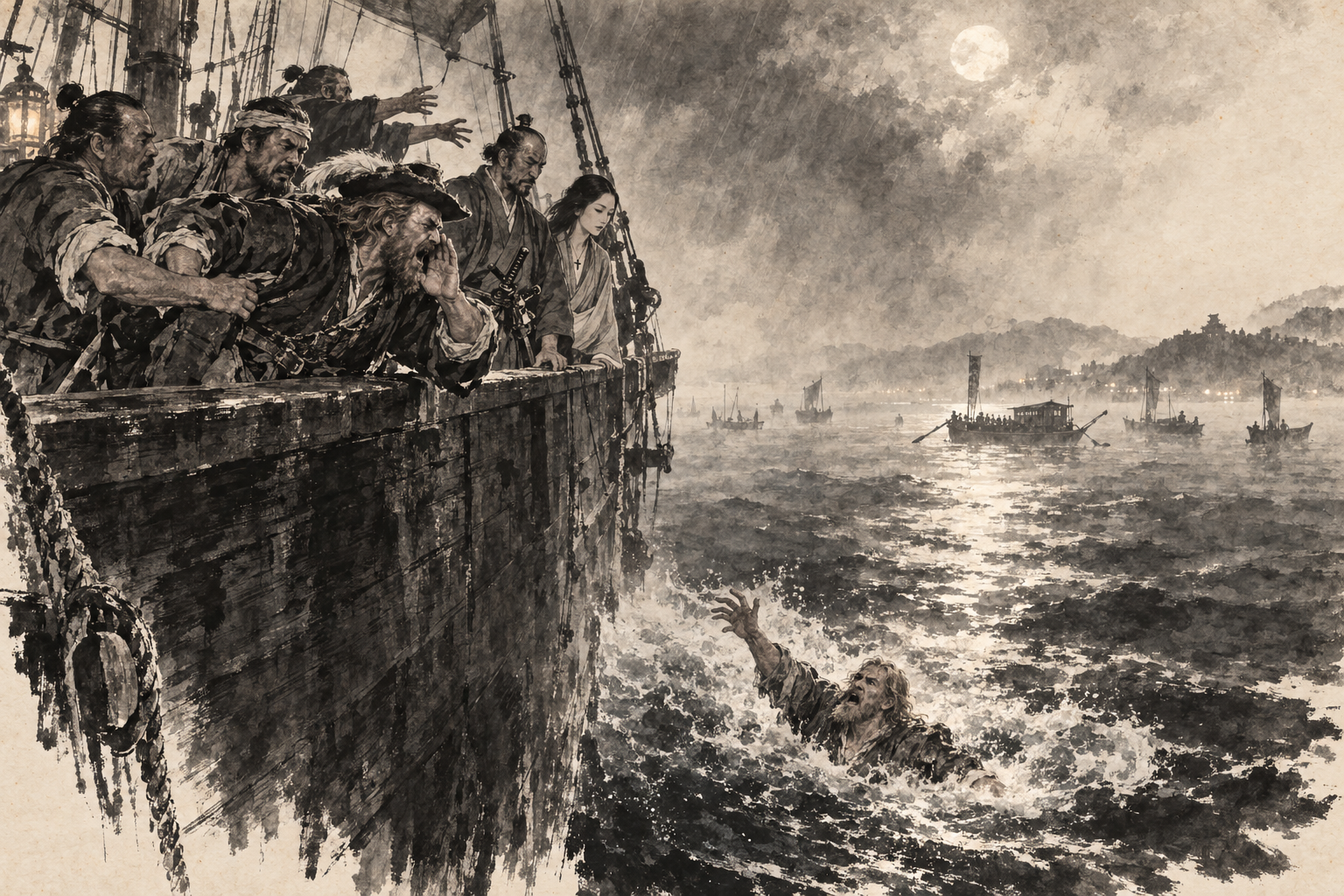 Thrown overboard
