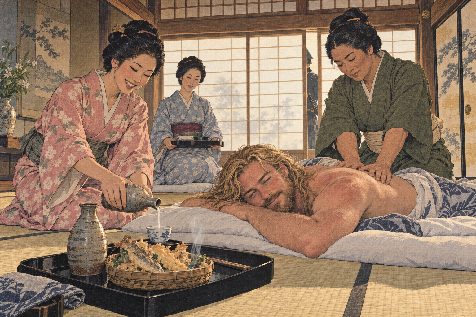 Saké and the morning maids