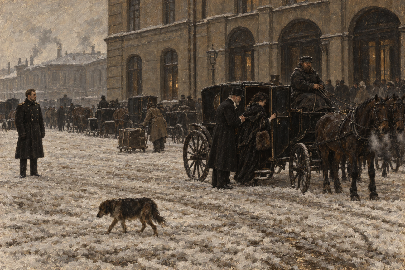 Handed into the Carriage