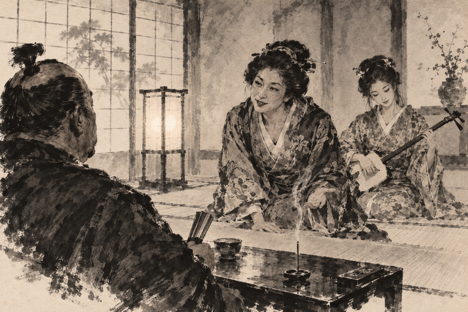 Gyoko's petition by a stick of incense