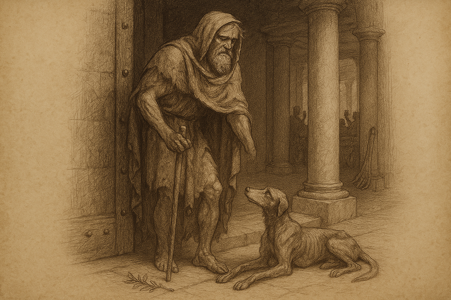 A Beggar at His Own Door — The Odyssey