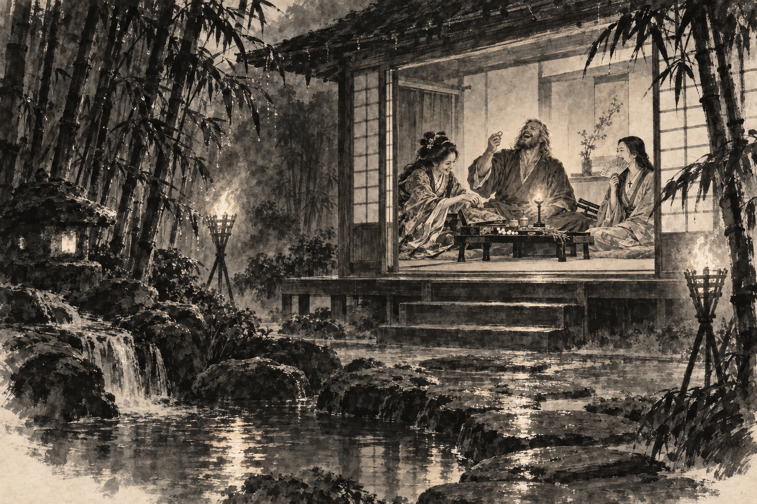 The pleasure house in the bamboo grove