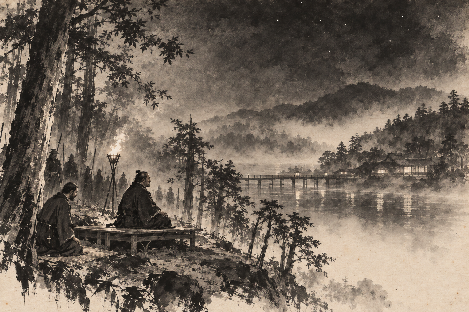 Toranaga looks into the night