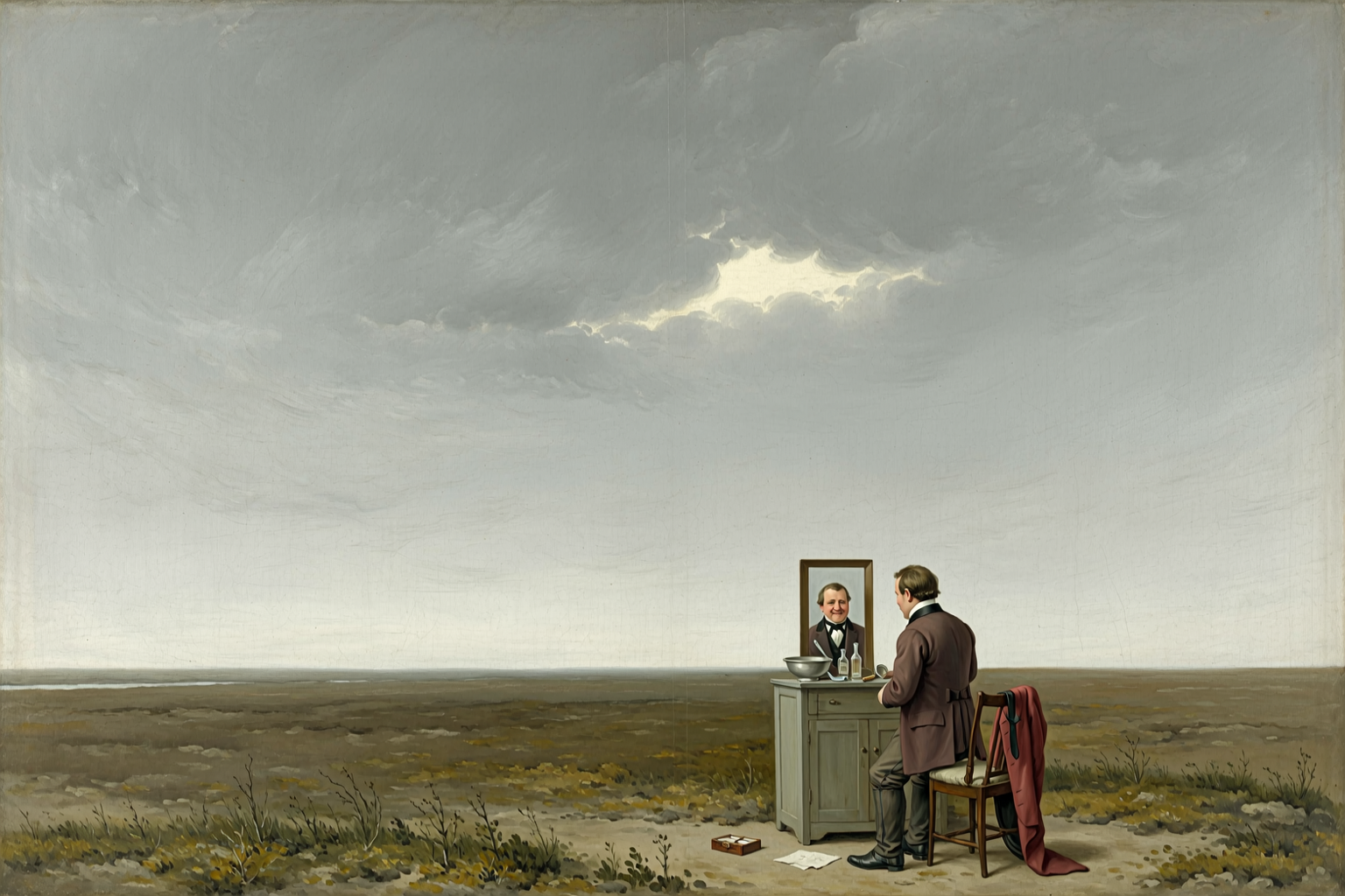 An hour before the mirror