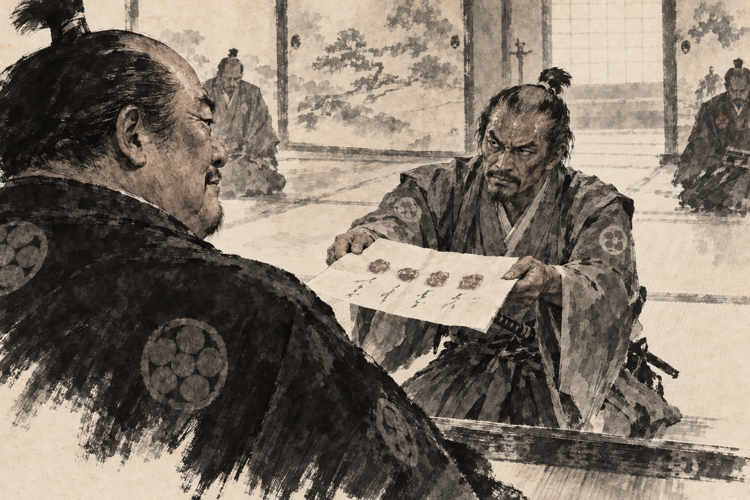Four seals on the Regents' paper