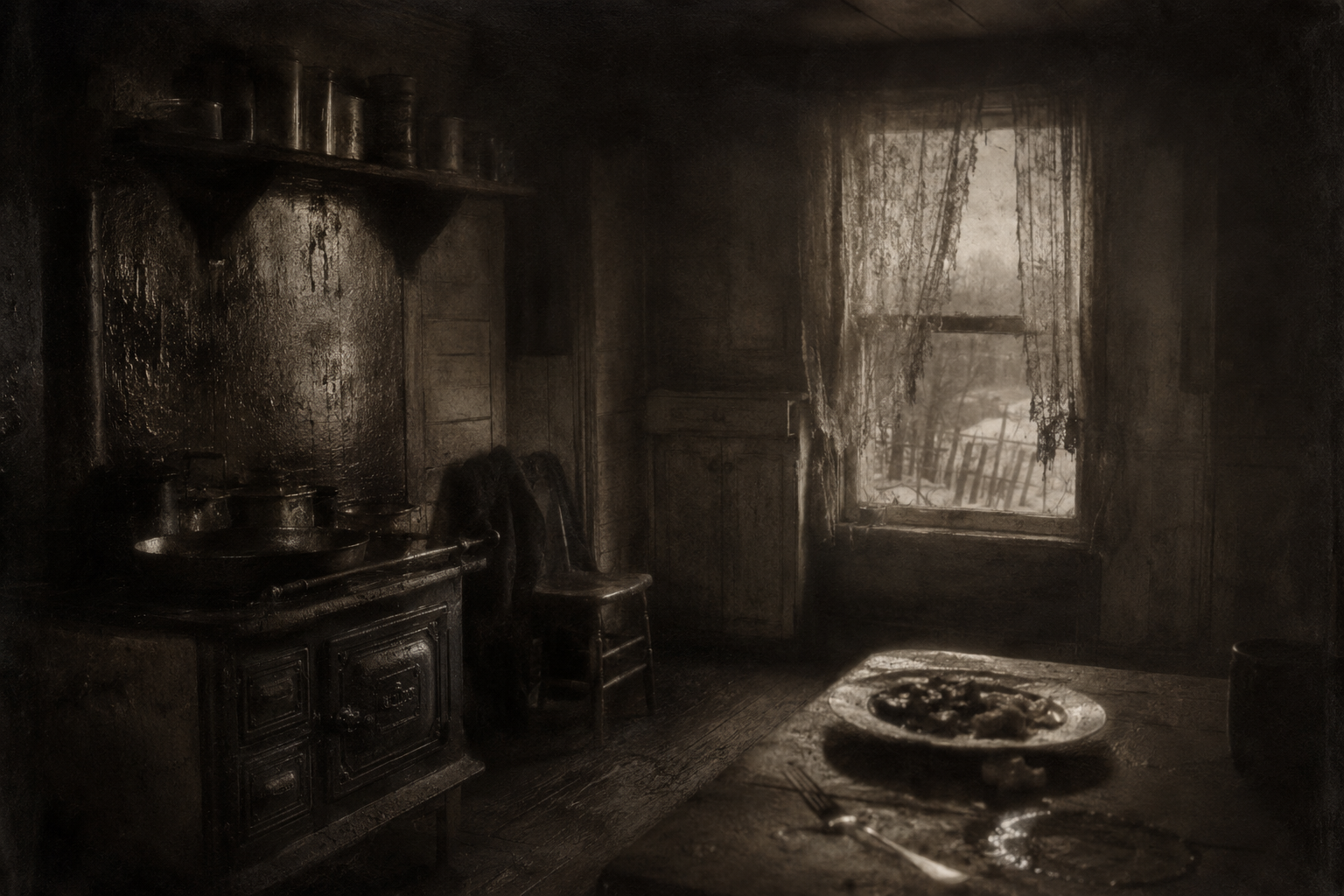 The house of a man living alone