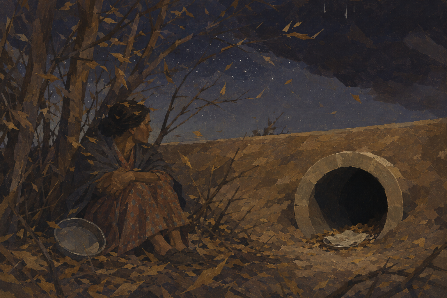 Waiting on the culvert