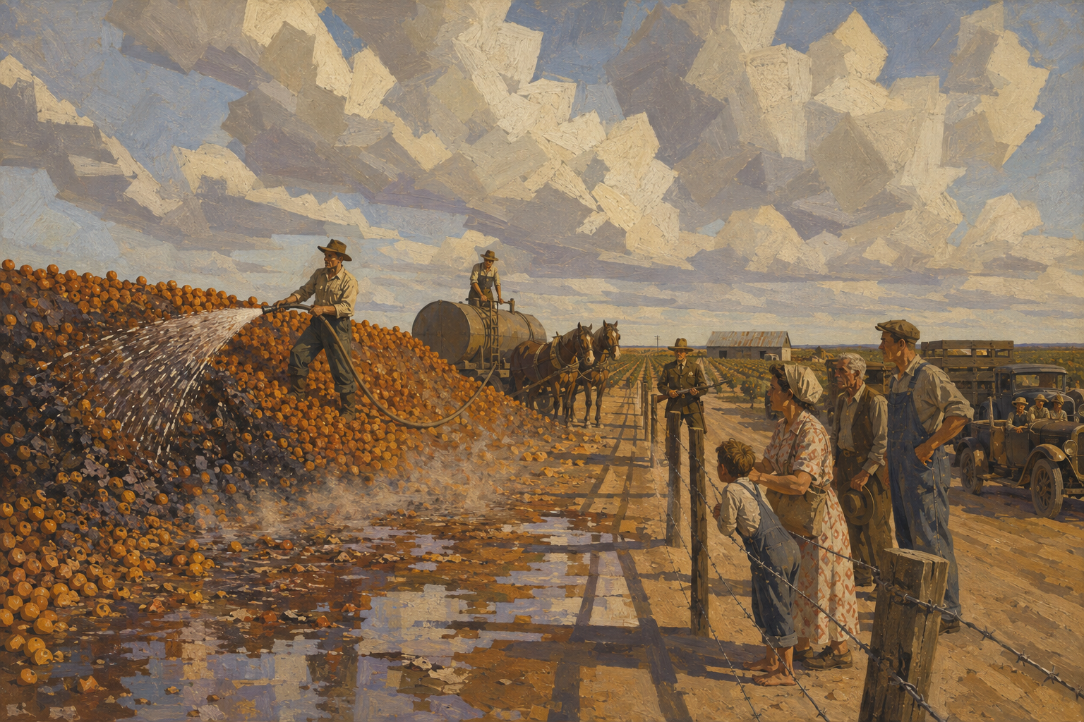 Kerosene on the oranges
