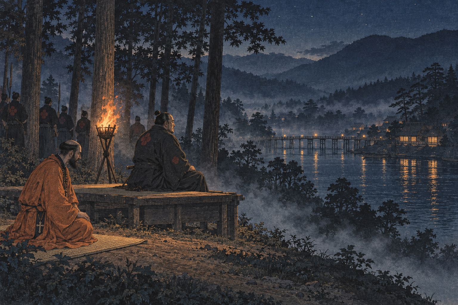 Toranaga looks into the night