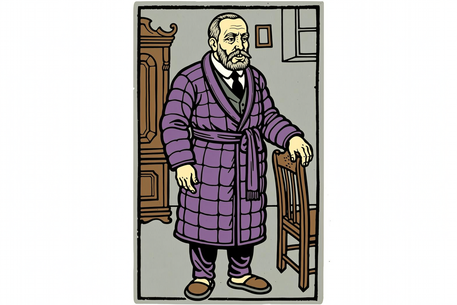 General Betrishchev In Purple Satin
