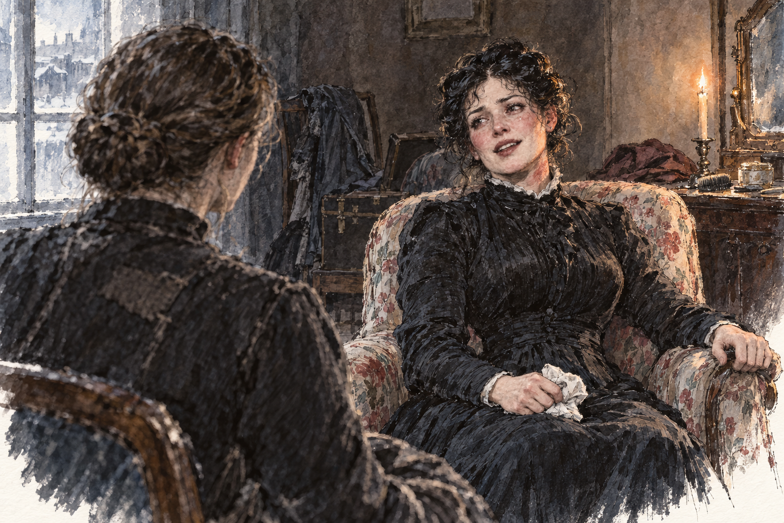 The confession in the arm-chair