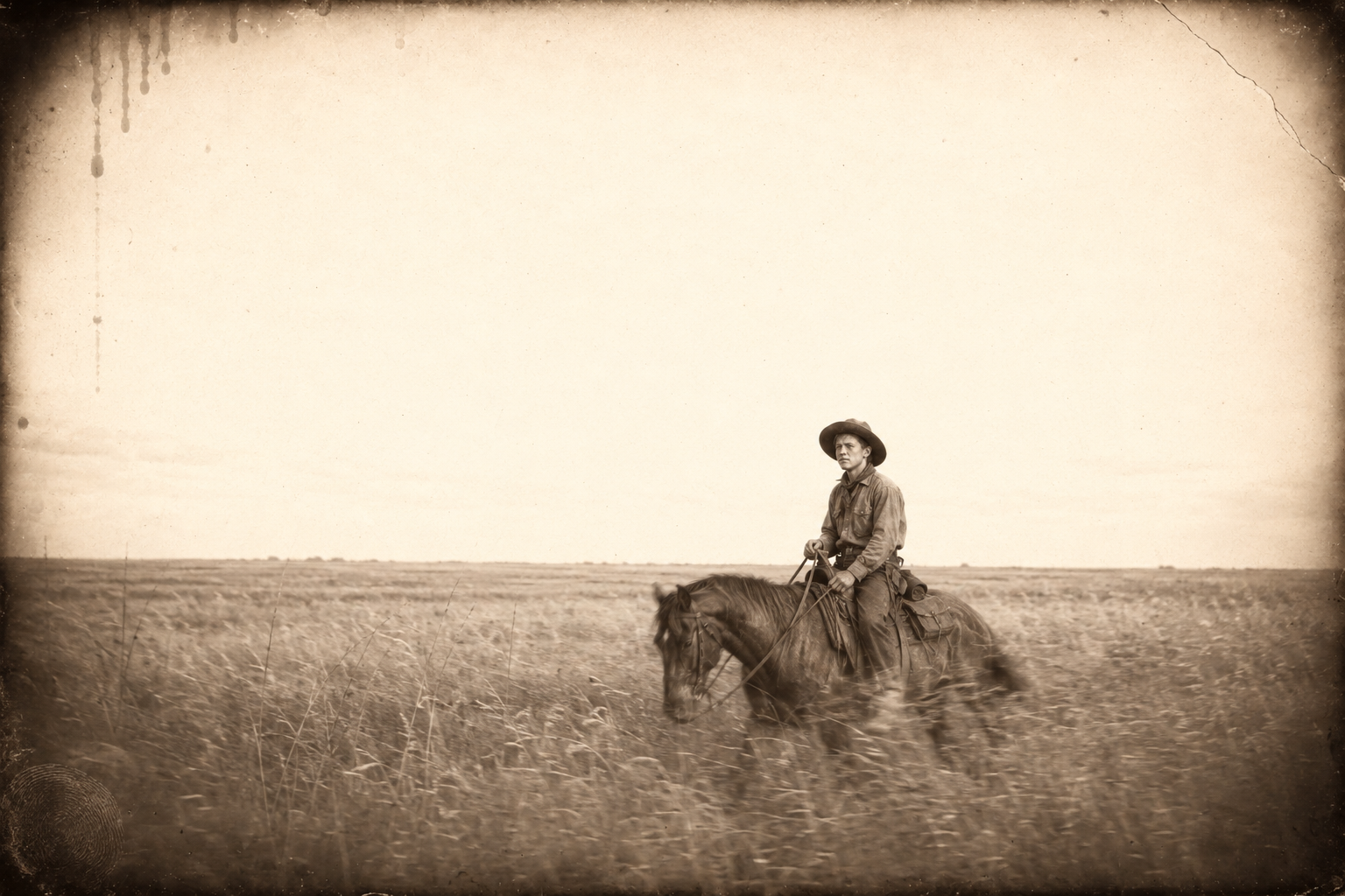 Newt rides east alone through the dusk toward Lorena's camp, anxious enough to have given himself a headache.