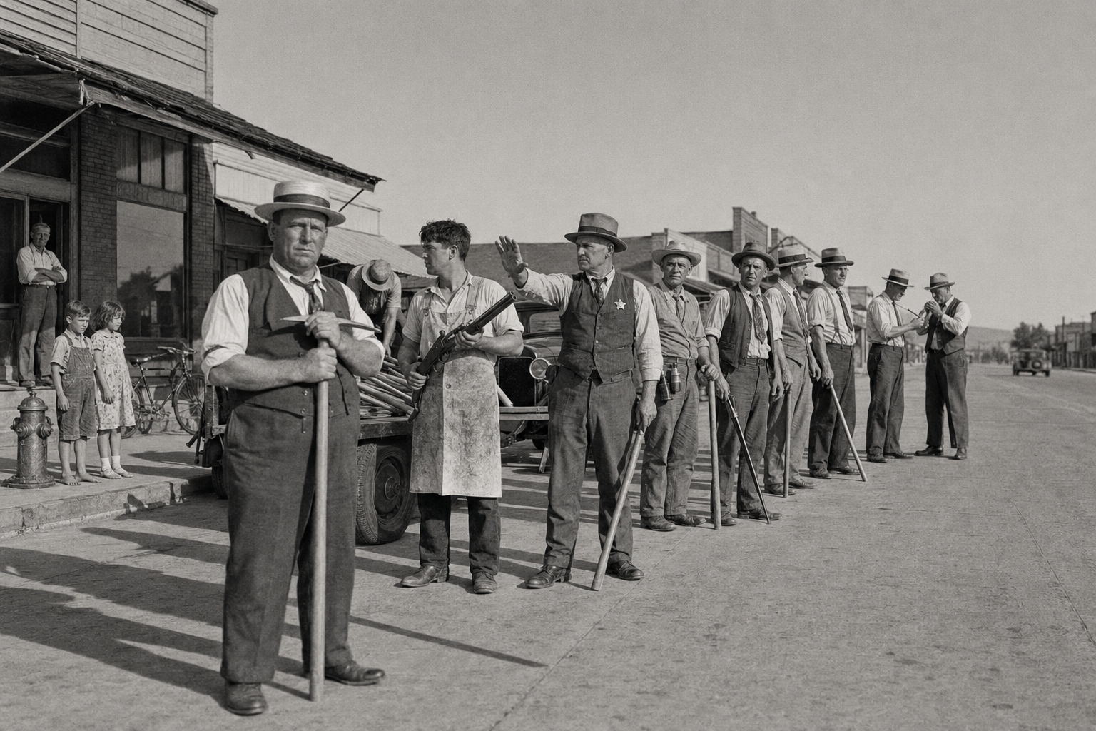 The clerks who drilled at night