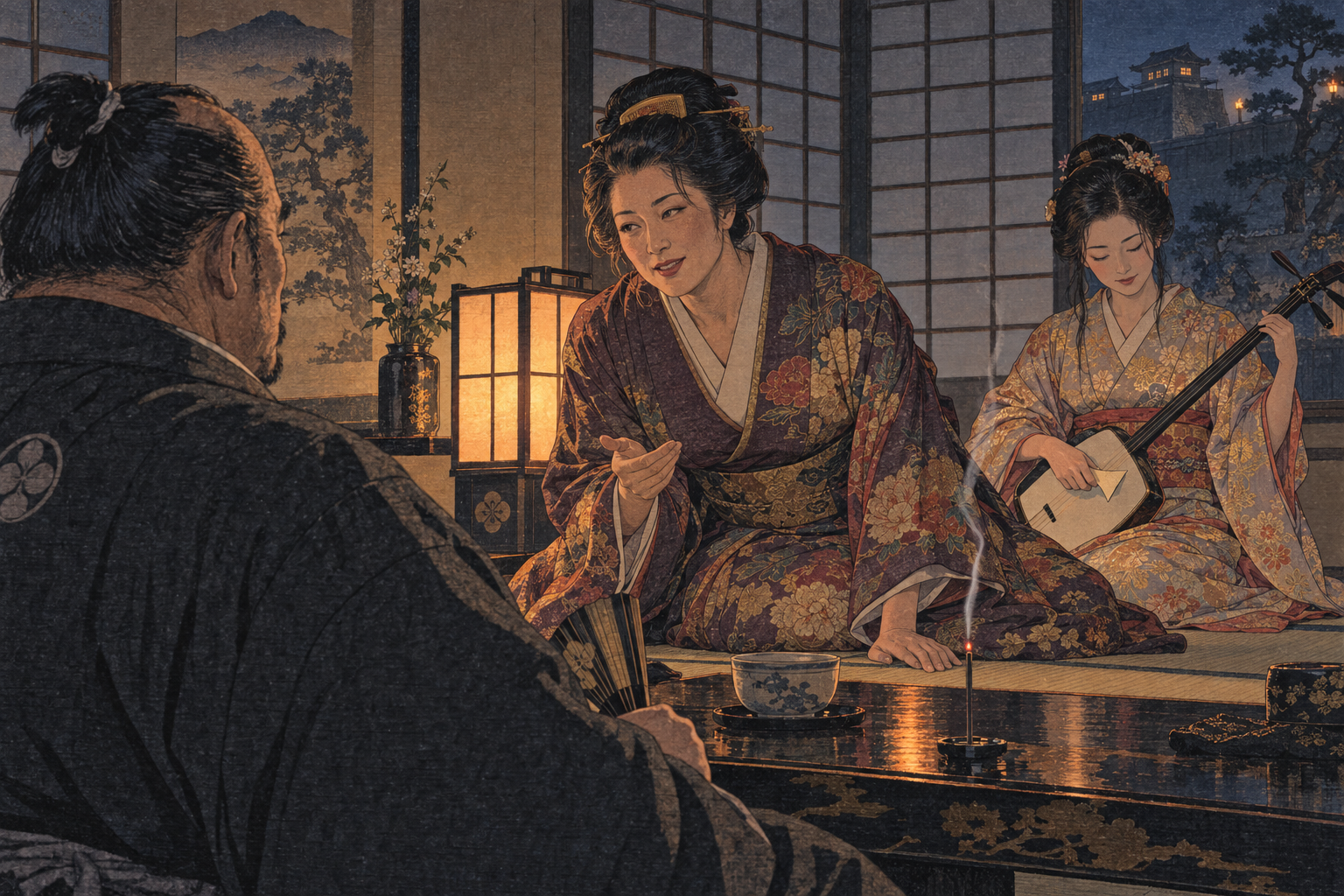 Gyoko's petition by a stick of incense