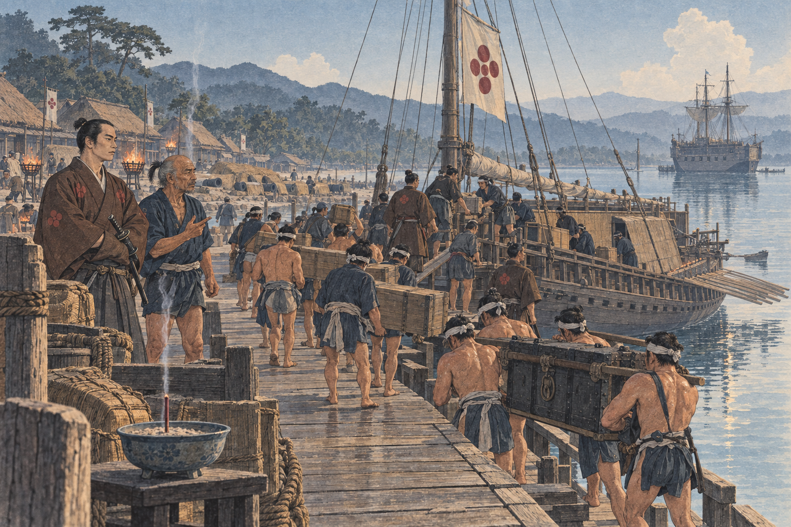 Loading the galley within three sticks
