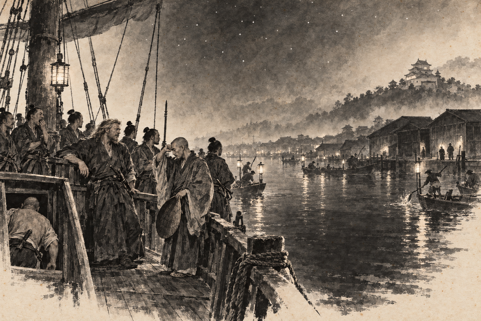 Uraga's report on the quarterdeck