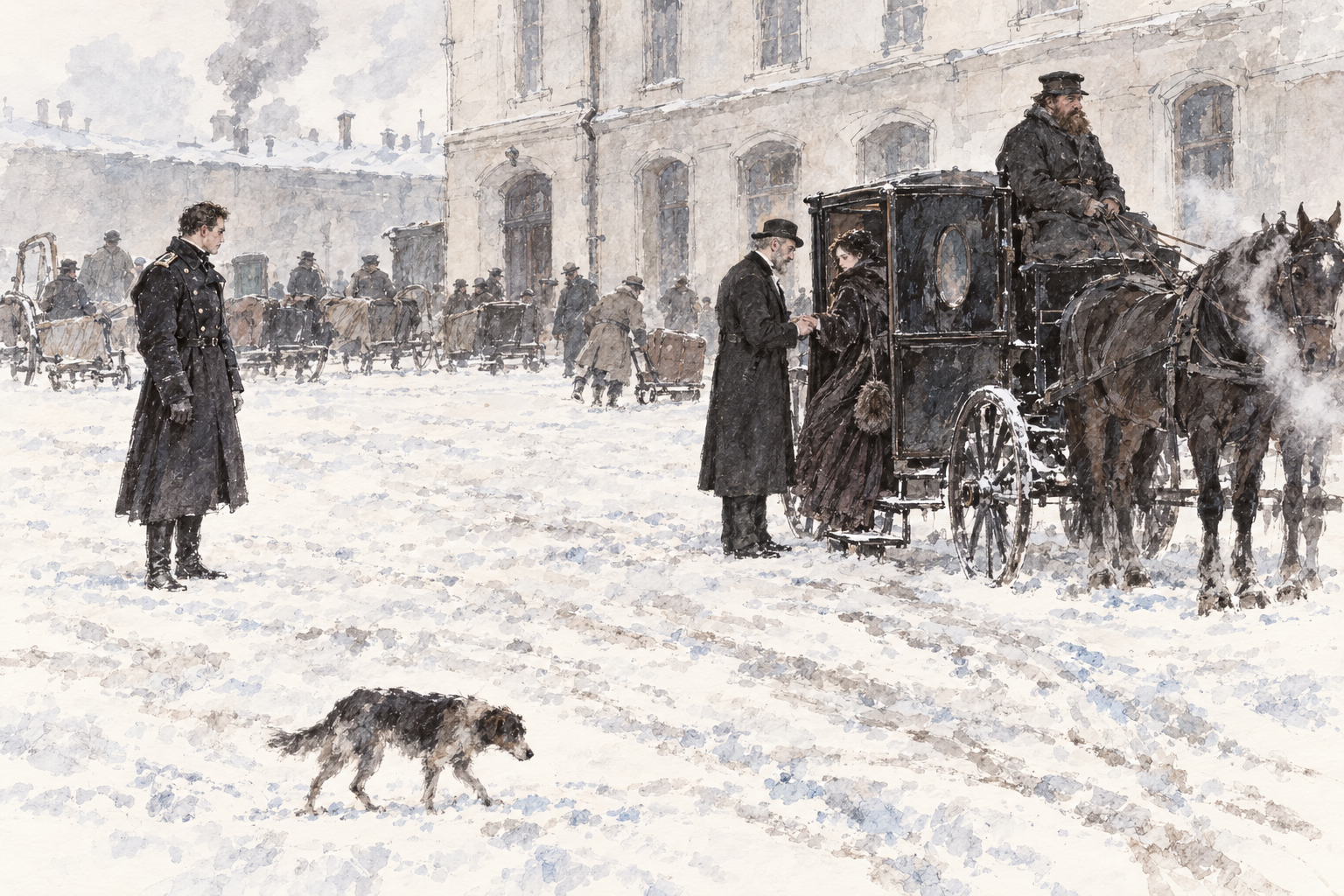 Handed into the Carriage