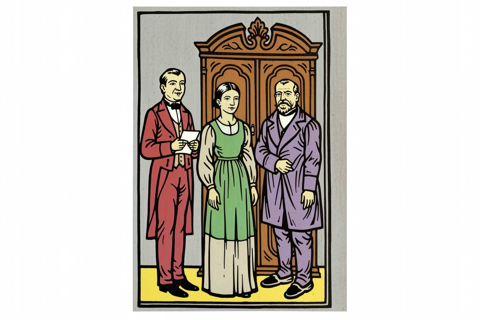 The Door Of The Walnut Armoire