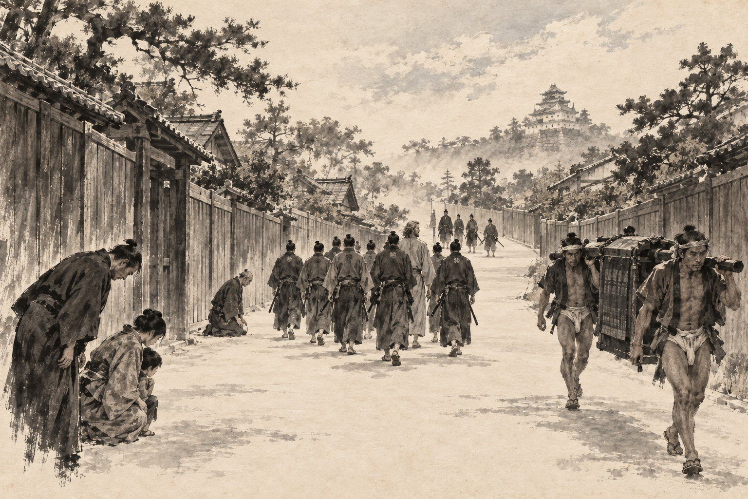 The swept streets of Osaka