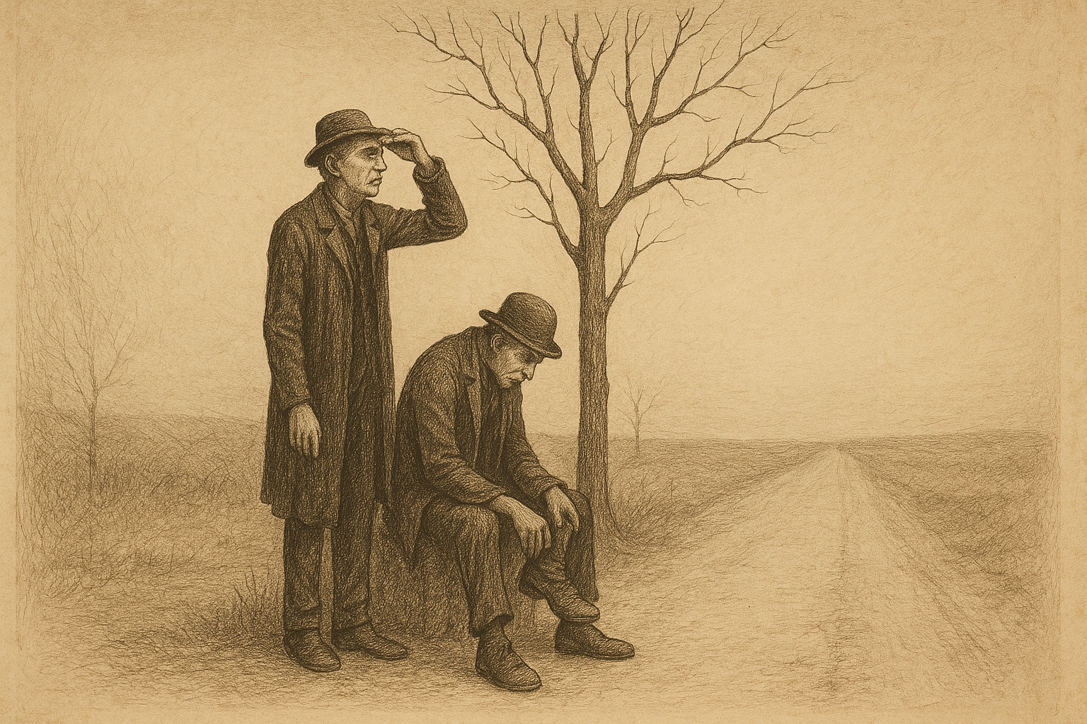 Two Men Wait. Nothing Happens. Twice. — Waiting for Godot